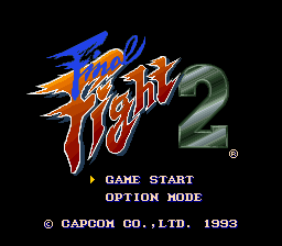 Final Fight 2 (Japan) Title Screen